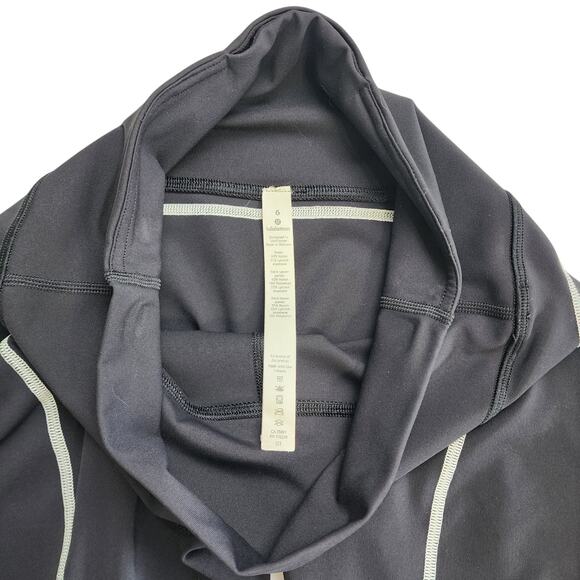 Lululemon Womens Channel Your Energy Tight 28" Size 6 Black White Luxtreme - Picture 9 of 14